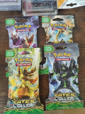 Andre samleobjekter, Pokemon Fates Collide booster pack art set, Sælger dette Fates Collide booster 