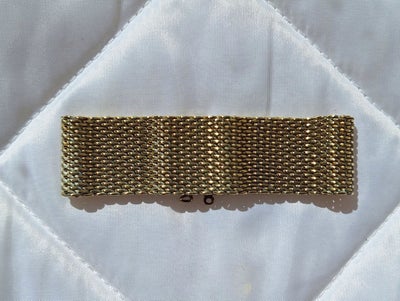Armbånd, forgyldt, Vintage / Retro, Rigtig flot ældre guldbelagt armbånd på 19-20cm. 

Der er muligh