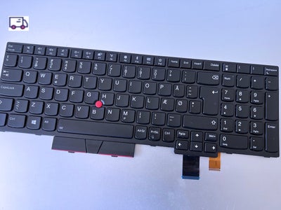 Tastatur, Lenovo baggrundsbelyst tastatur til bærbare af modellerne T580 / P52s

Dansk Tastatur (bag