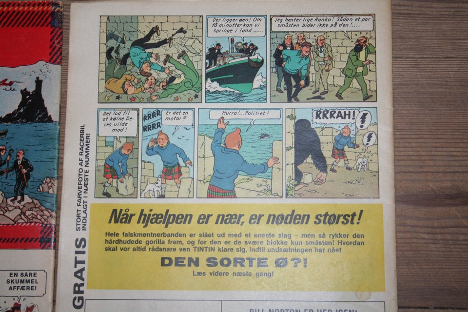 Tintin ( Fart og Tempo ), Tegneserie