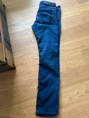 Jeans, Boss, str. 33, Mørkeblå, denim, God men brugt, Slimfit jeans med stretch. Almindelig brugsteg