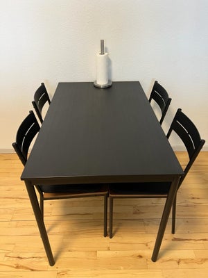 Spisebord, IKEA, b: 67 l: 110, Spisebord + 4 stole 