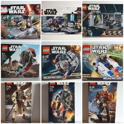 Lego Star Wars, Nye modeller, 
OBS OBS OBS forskellig priser

eller køb alle 9 for 850 kr
.

Nye sta