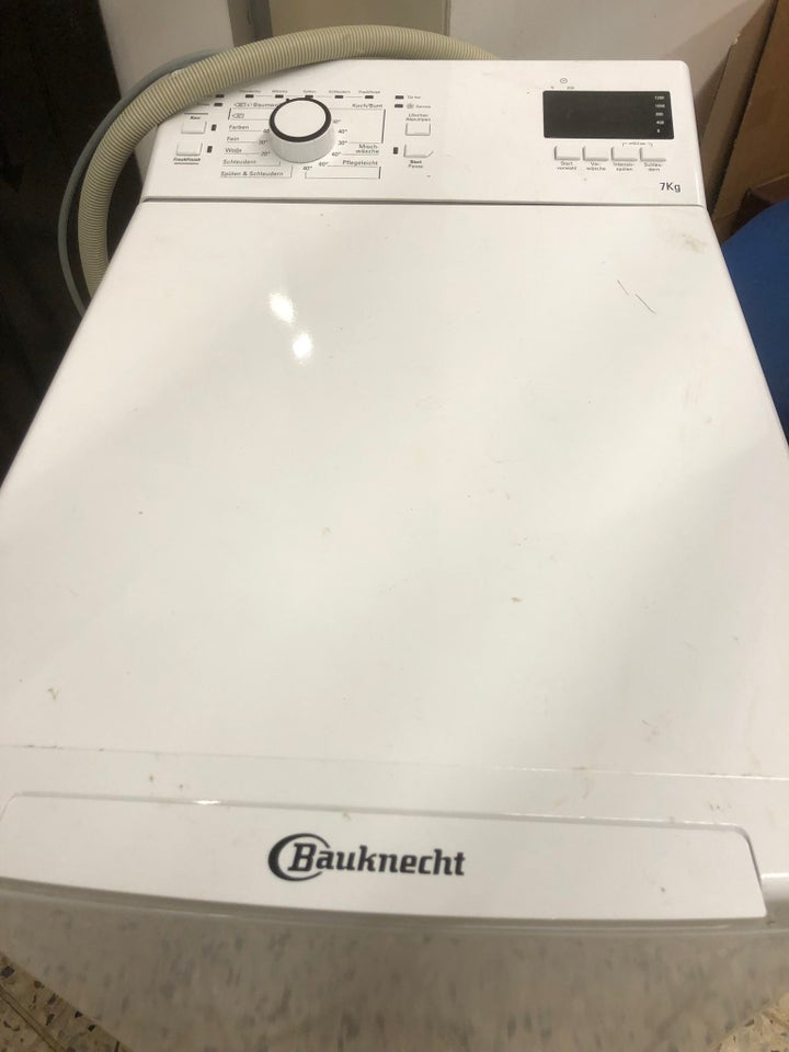 Bauknecht vaskemaskine, topbetjent