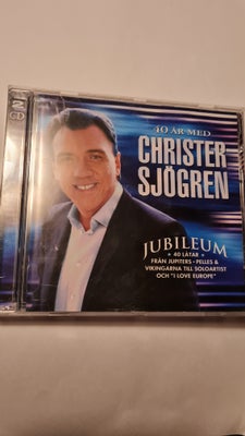 CHRISTER SJØGREN: JUBILÆUM 40 SANGE., pop, CD MED 2X 40 SANGE. UDGIVET I 2008. SMÅ BRUGSSPOR, GENNEM