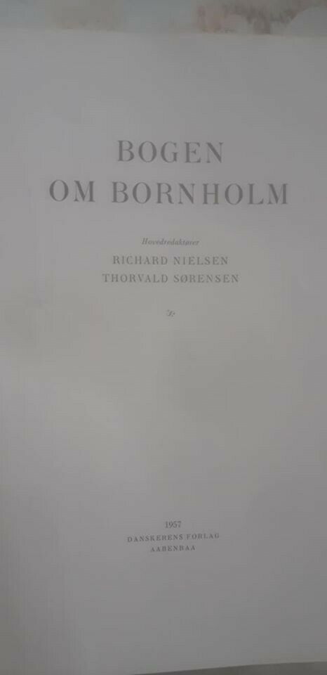 Bogen om Bornholm, Richard Nielsen, Thorvald Sørensen