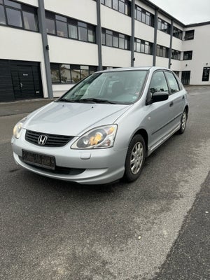 Honda Civic, 1,4 i S, Benzin, 2004, km 240000, sølvmetal, træk, nysynet, klimaanlæg, aircondition, A