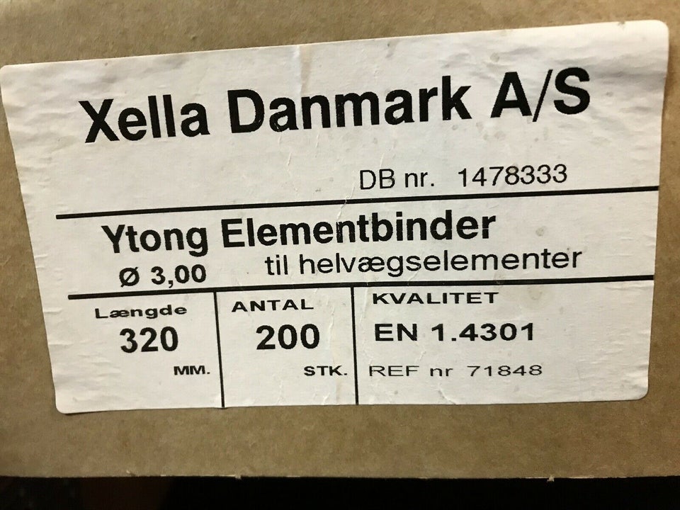 Ytong elementbinder