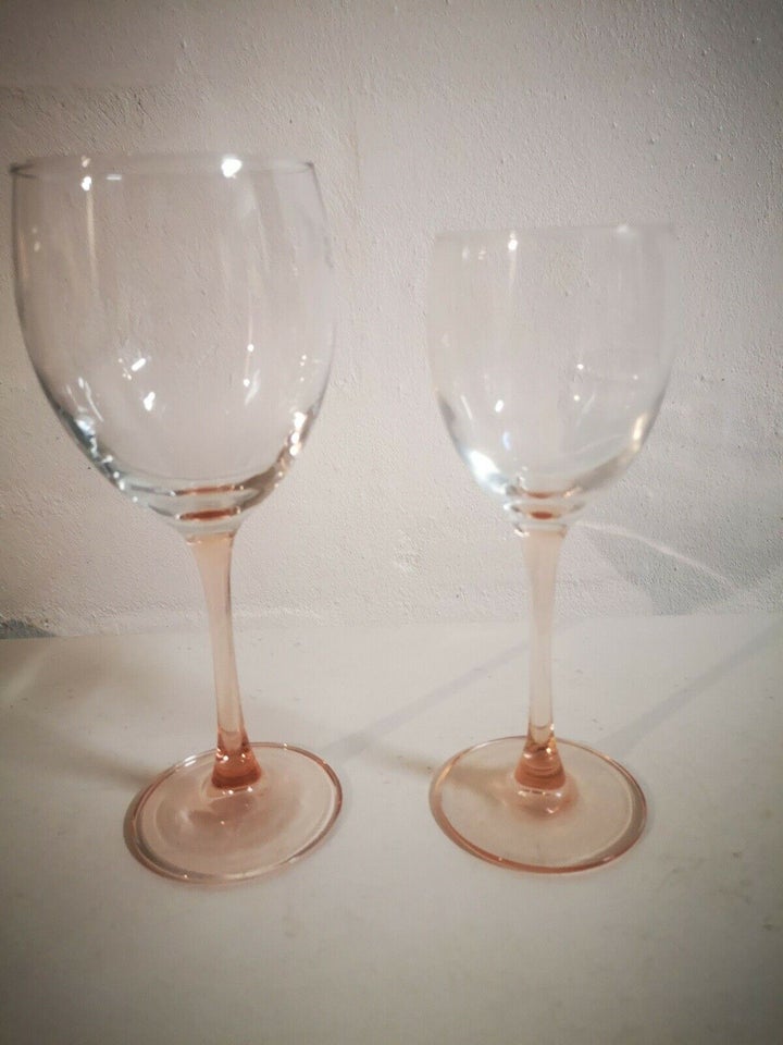 Glas, Lyserøde vinglas, Luminarc – dba.dk Køb af Nyt og