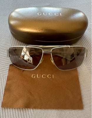Solbriller herre, Gucci, Superfede GUCCI solbriller til herrer. Brugt meget lidt og i god stand. Høj