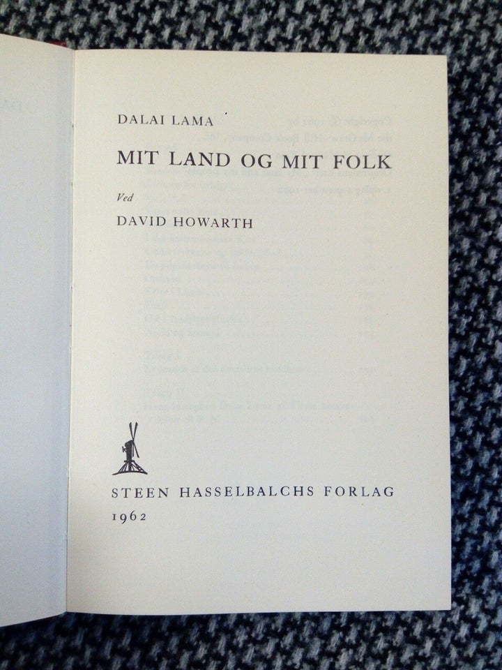 Dalai Lama - Mit land og mit folk, David Howarth