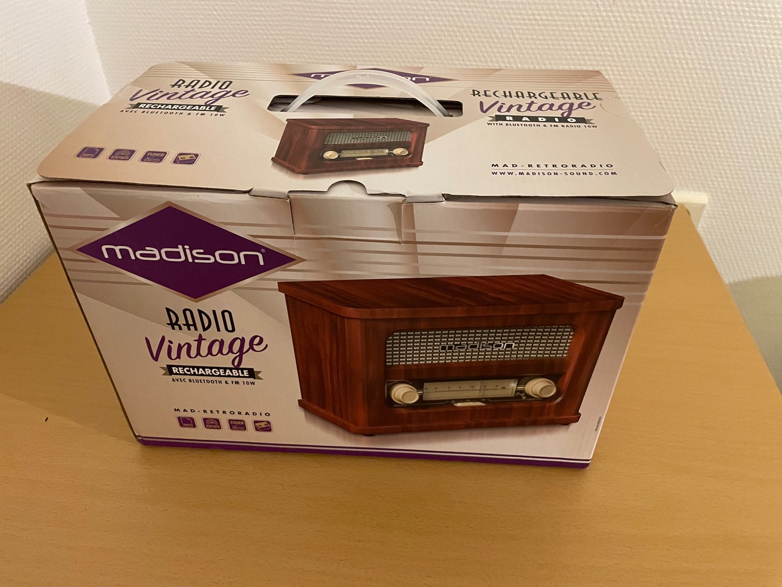 Nostalgie Radio MADISON MAD-RETRORADIO Bluetooth, FM-Radio, Akku