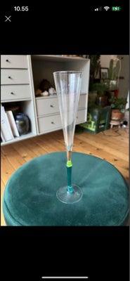 Glas, Champagneglas, Baltic sea glass