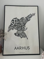 Plakat, kortkartellet dk, motiv: Århus