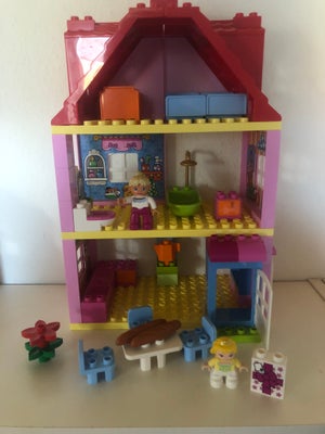 Lego Duplo, 10505, lego duplo dukkehus i tre etager - indhold som vist på billederne
