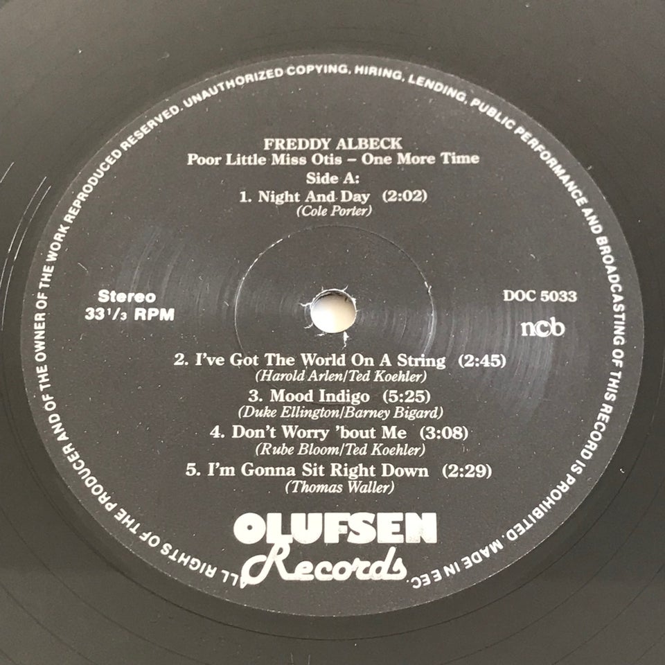 LP, Freddy Albeck, Poor Little Miss Otis- One More Time