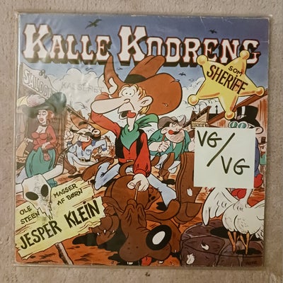 LP, Jesper Klein - Kalle Kodreng Som Sheriff, Jazz, Graduerer vinyl/cover