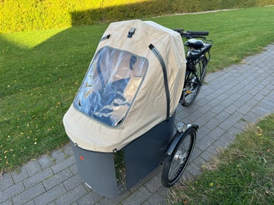 Ladcykel, Nihola Family EL, 7 gear, 26 tommer, El-ladcykel fra 2019
Der medfølger:
Kaleche, bænk med