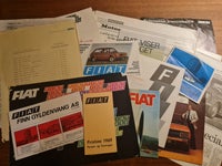 16 blandede FIAT brochurer fra 60erne og 70erne...