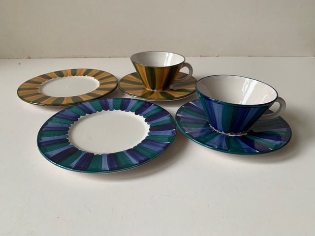 Keramik, Kop+Tallerken, Bangholm, 2 triosæt 
Kop, underkop,…
