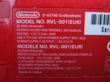 Nintendo Wii, Super FLOT rødt wii spillesæt, Perfekt