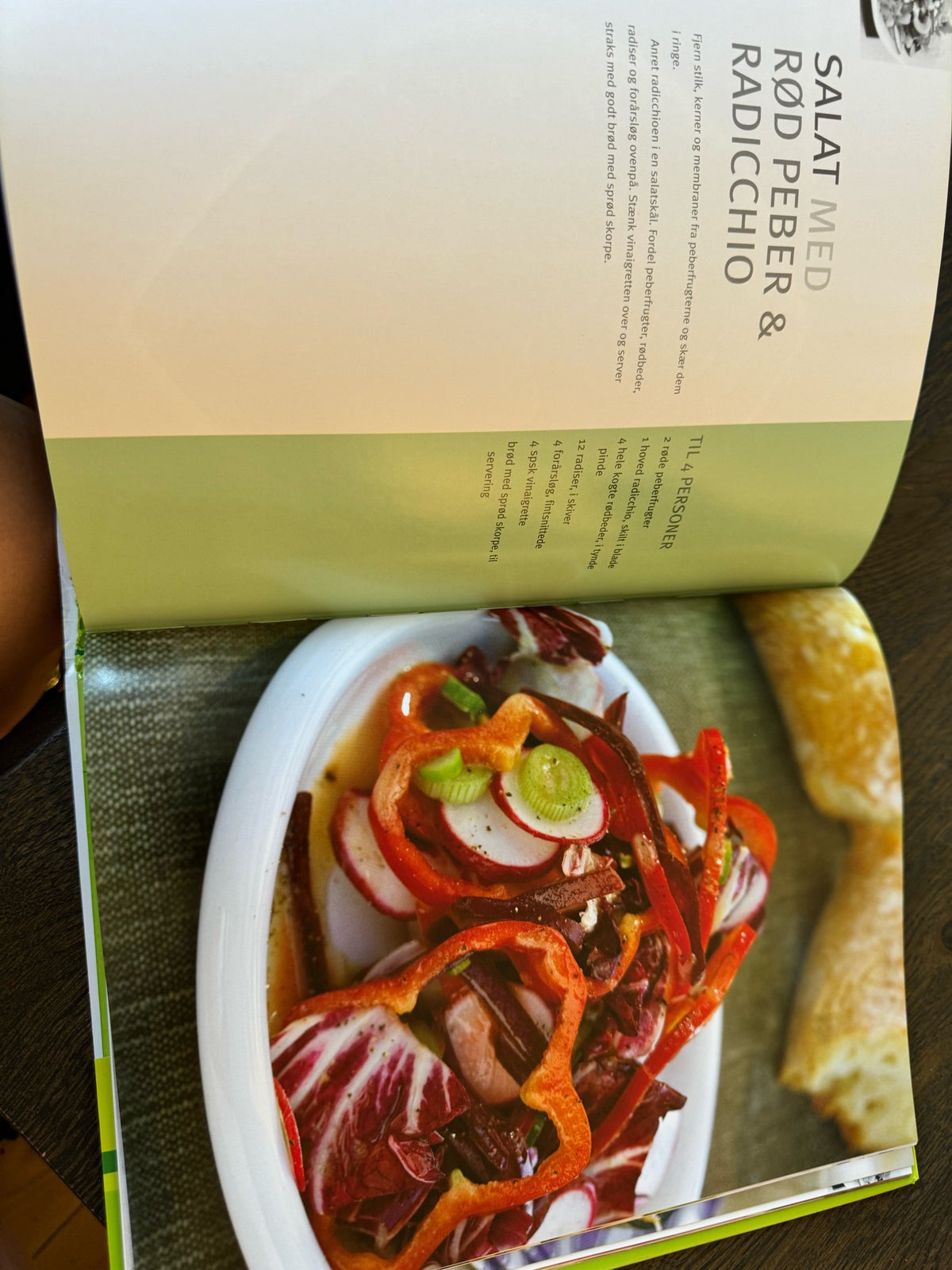 Den store salatbog, emne: mad og vin