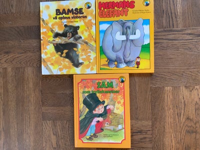 3 bøger fra BØRNENES NYE BOGKLUB, Forskellige, Bamse oplever vinteren
Hermans elefant
Sam som trylle