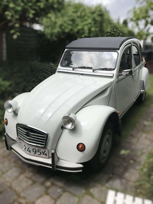 Citroën 2CV, 0,6 Club, Benzin, 1987, km 120000, hvid, 4-dørs, Godkendt syn d. 12.5.21- næste syn 12.