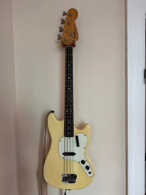 Elbas, Fender Musicmaster Bass, Fender Musimaster bas fra 1972 i god stand. Lav vægt og meget nem og