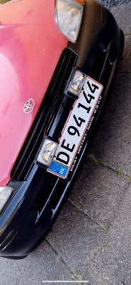 Toyota Starlet, 1,3 XLi, Benzin, 1997, km 0, rød, 3-dørs, Tågelygterne virker som de skal og giver e