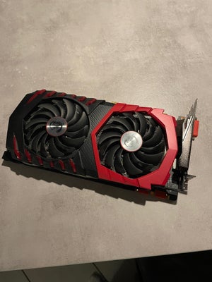 GeForce GTX Gaming 8G Msi, 8Gb GB RAM, God, Rigtig flot og godt grafikkort, kan stadig trække meget.