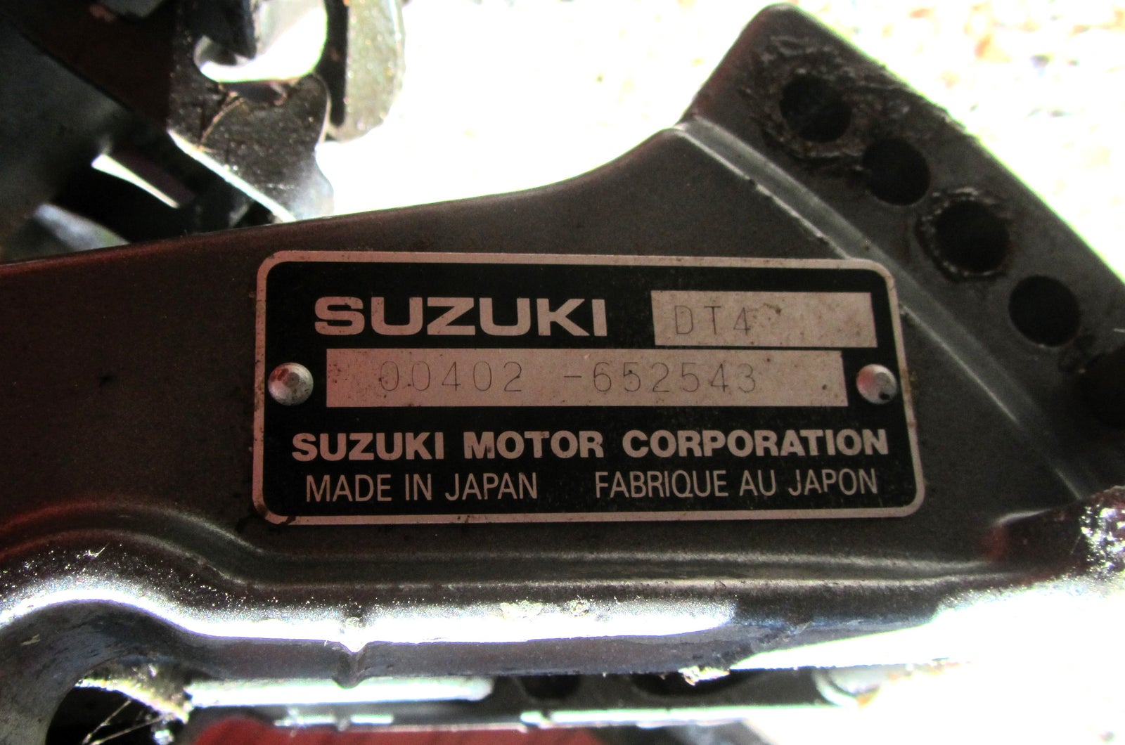 Suzuki påhængsmotor, 4 hk, benzin
