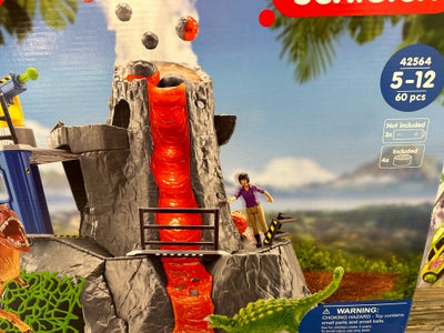 Blandet legetøj, Schleich Dinosaur vulkan - 42564, Schleich, Uåbnet sæt - fået i gave.