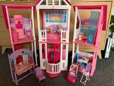 Barbie, Barbiehus, Fineste barbiehus med tilbehør. Pæn stand, fra røg og dyrefrit hjem. 