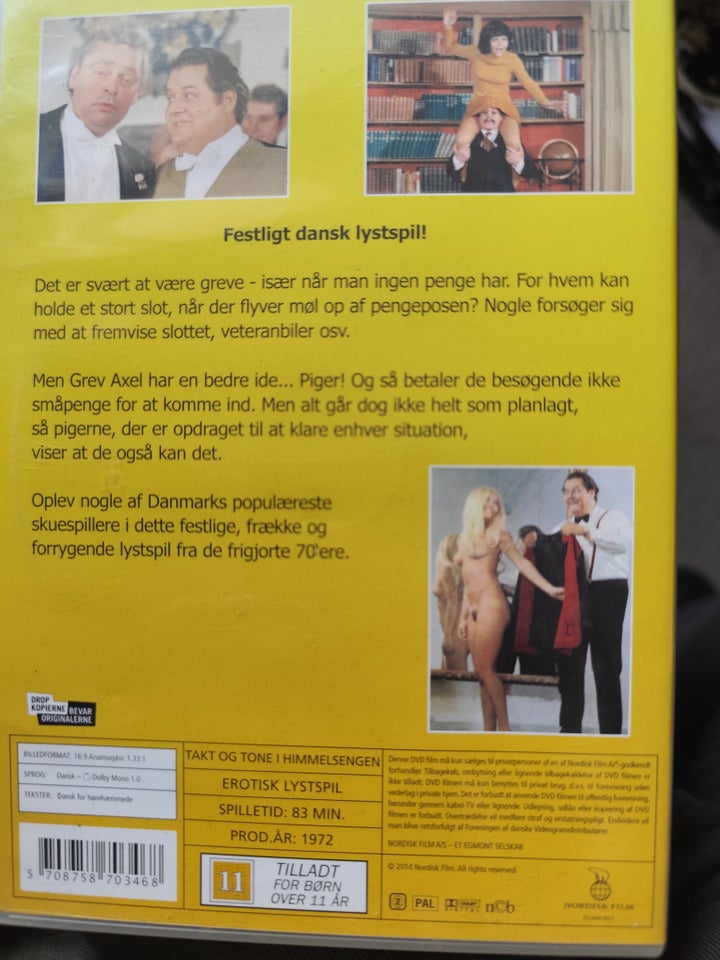 Takt og tone i himmelsengen, DVD, komedie