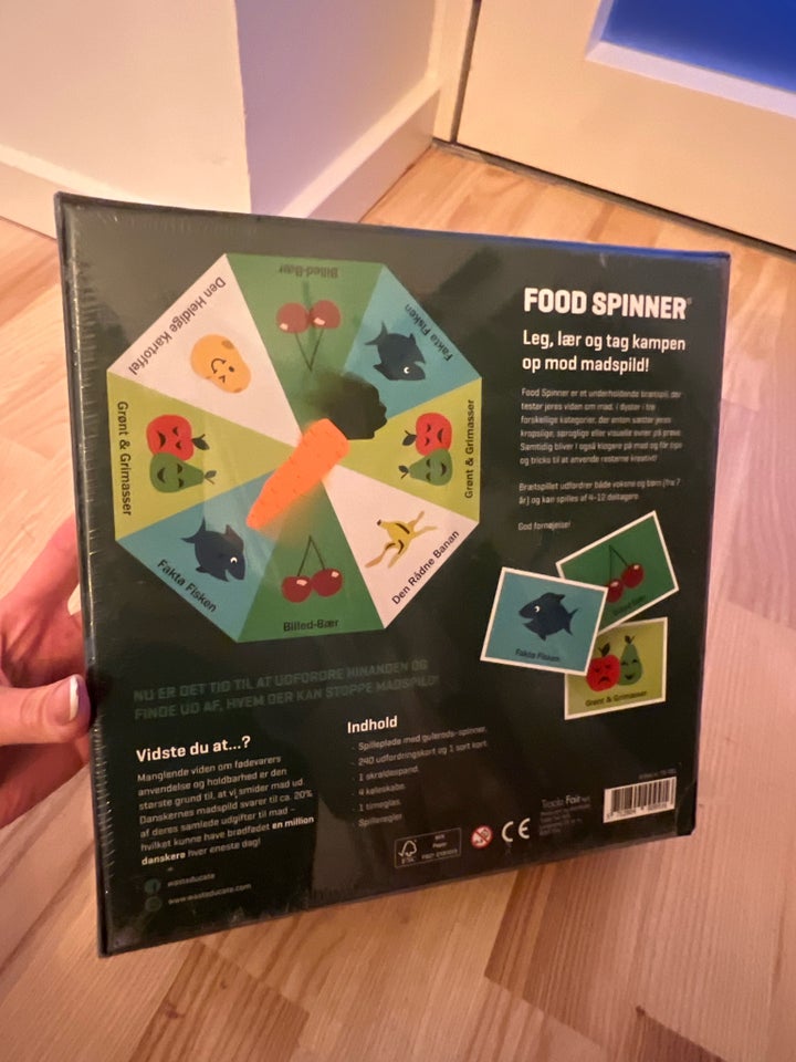 Food Spinner - Brætspil om madspild - Fra 7 år., Food spinner