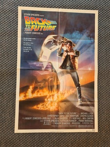 Original "Back to the Future" Biografplakat 1985
