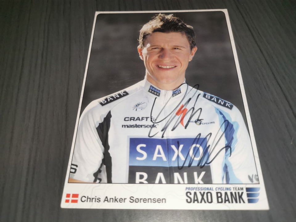 Autografer, Chris Anker Sørensen autograf Tour De France