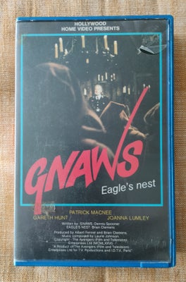 Action, Gnaws/Eagle's nest, instruktør Brian Clemens/Dennis spooner, Tidligere udlejnings vhs kasset