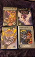 Ps2 Spyro og Crash bandicoot spil sælges Billigt, PS2