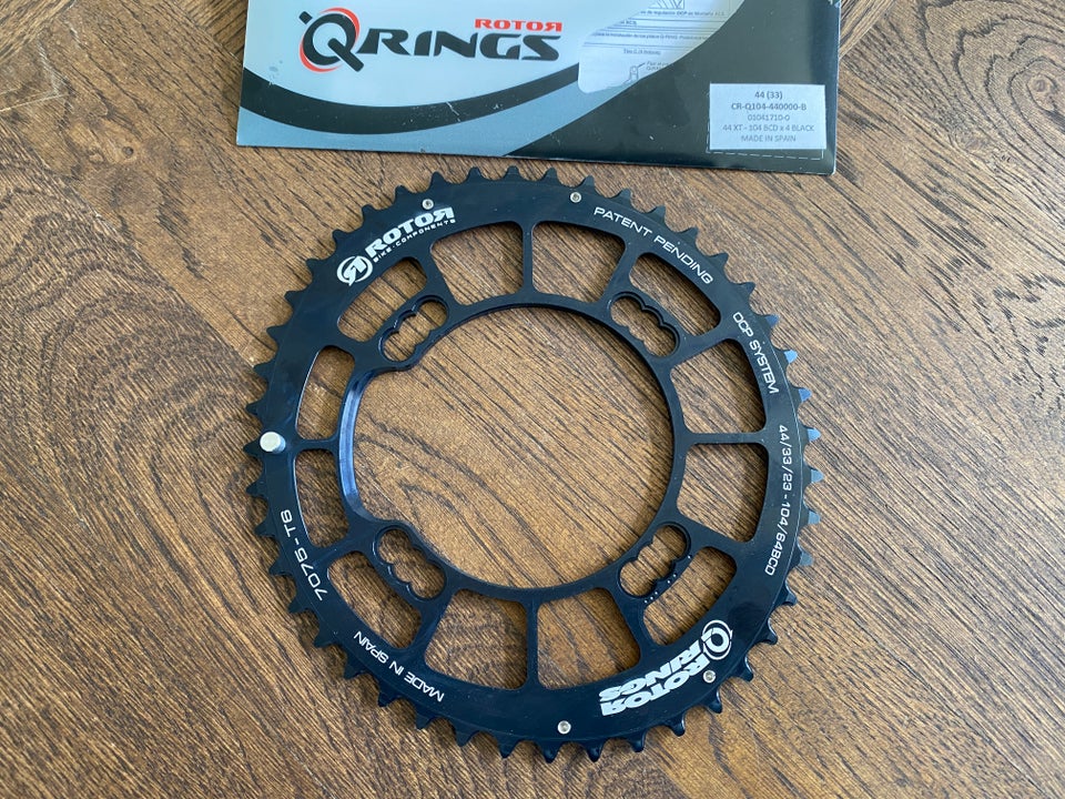 Klinge, Rotor Q-Rings 44T 4 x 104 bcd XT mtb yderklinge