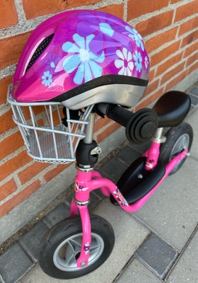 Pigecykel, løbecykel, PUKY, Puky lille model løbecykel med Puky cykelkurv og Pukycykelhjelm.
Har alt