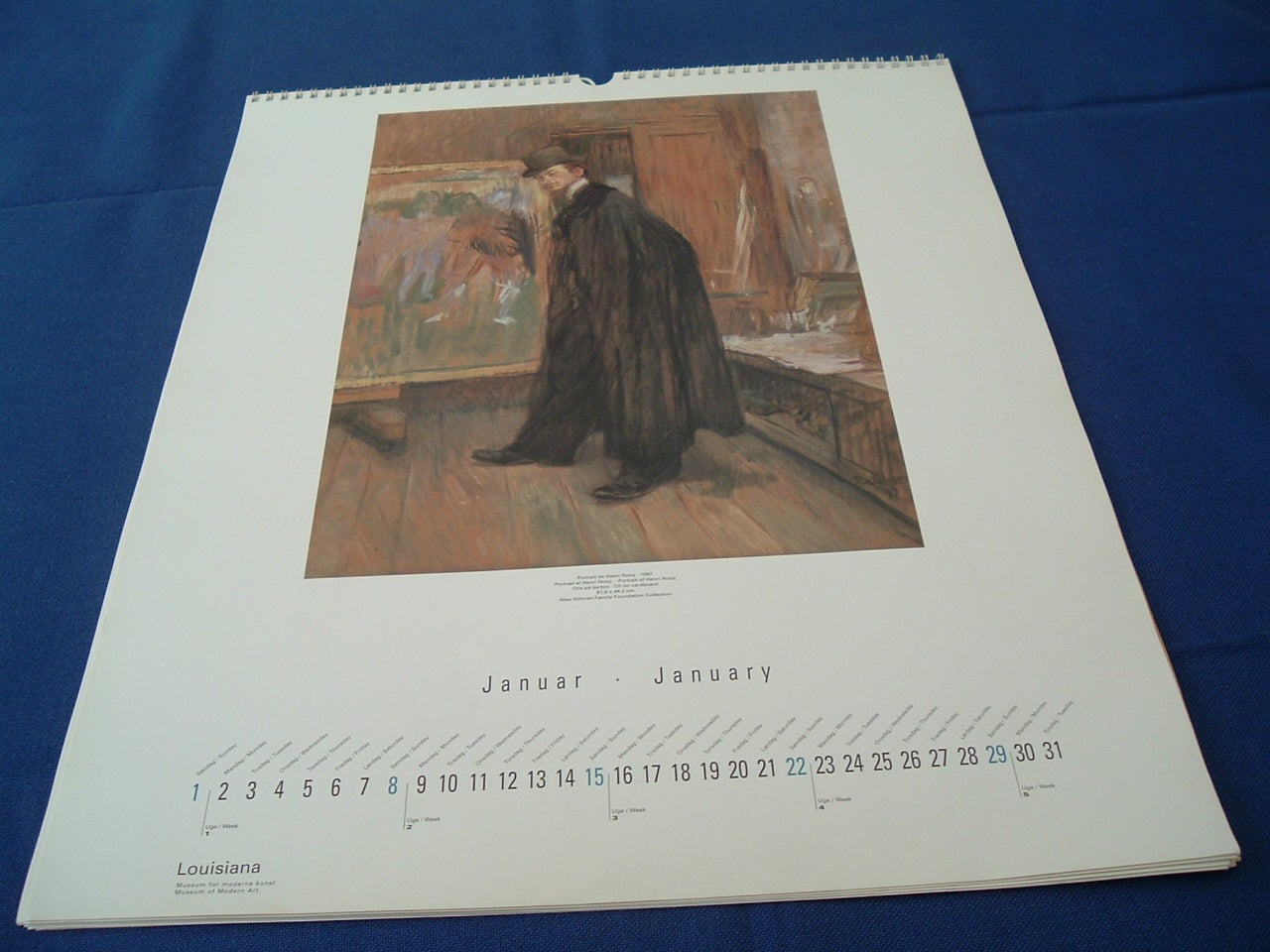 plakter 12 stk. fra kalender i 1995, Toulouse-Lautrec,