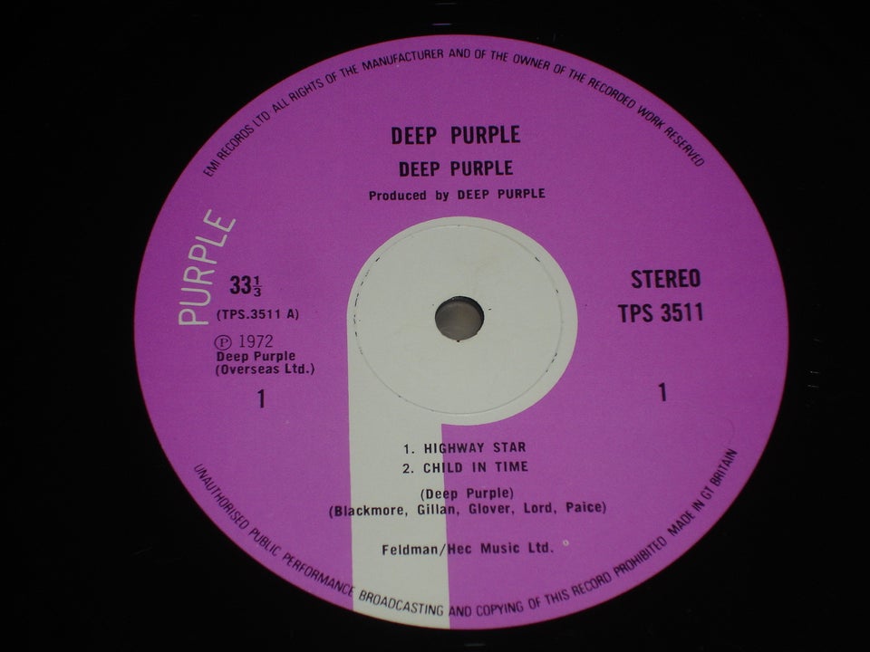 LP, ( UK presning )Deep Purple, Made In Japan