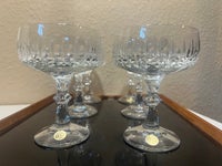 Glas, Vintage champagneskåle krystal, Schott Zwiesel