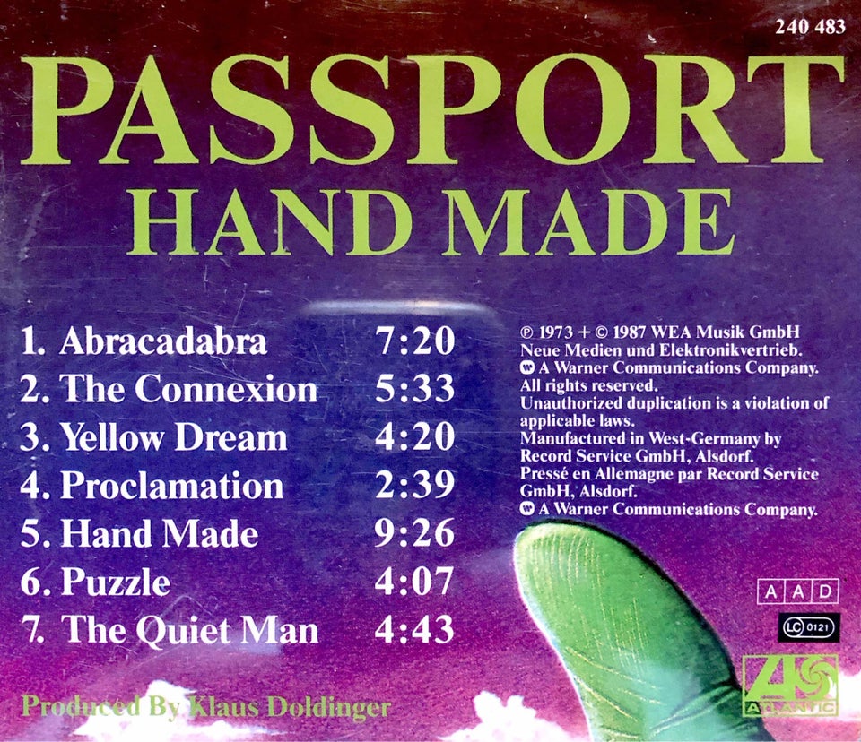 Passport: Cross Collateral & Hand Made & Looking Thru, jazz