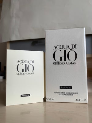 Herreparfume, Giorgio Armani Acqua di Giò Parfum 75 ml ! NY!, Giorgio Armani, Alt er 100% ægte, orig
