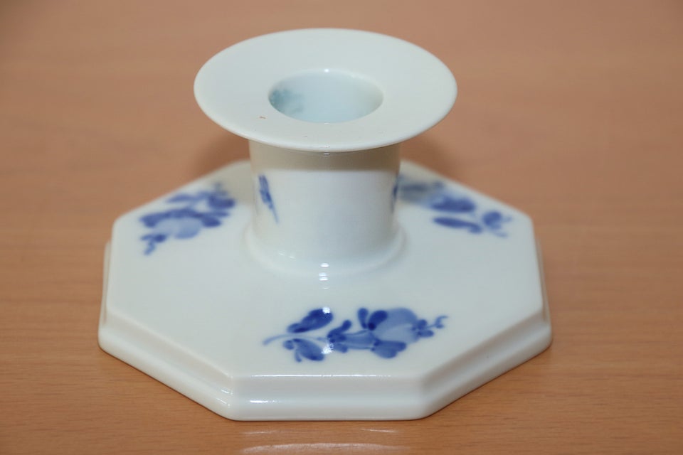 Porcelæn, Lysestage, Blå Blomst