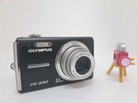 Olympus FE-330, 8,0 megapixels, 5 x optisk zoom