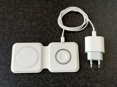 Oplader, Apple Magsafe duo trådløs oplader hvid, Perfekt, Oplader, Apple Magsafe duo trådløs oplader